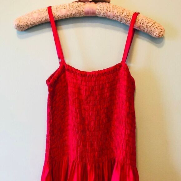 Girls Fuchsia Pink Tie Dye Sun Dress - Picture 2 of 3